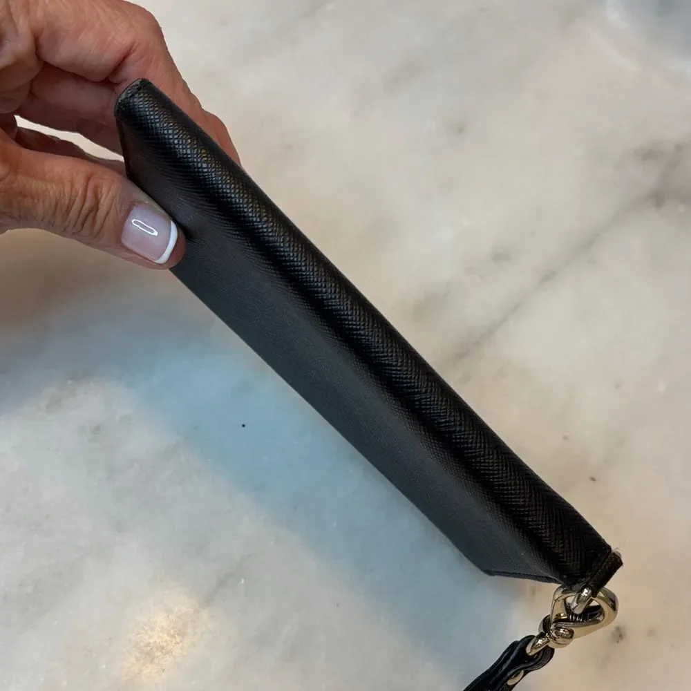 Kate Spade Wallet Leather Saffiano Wristlet Wallet Case